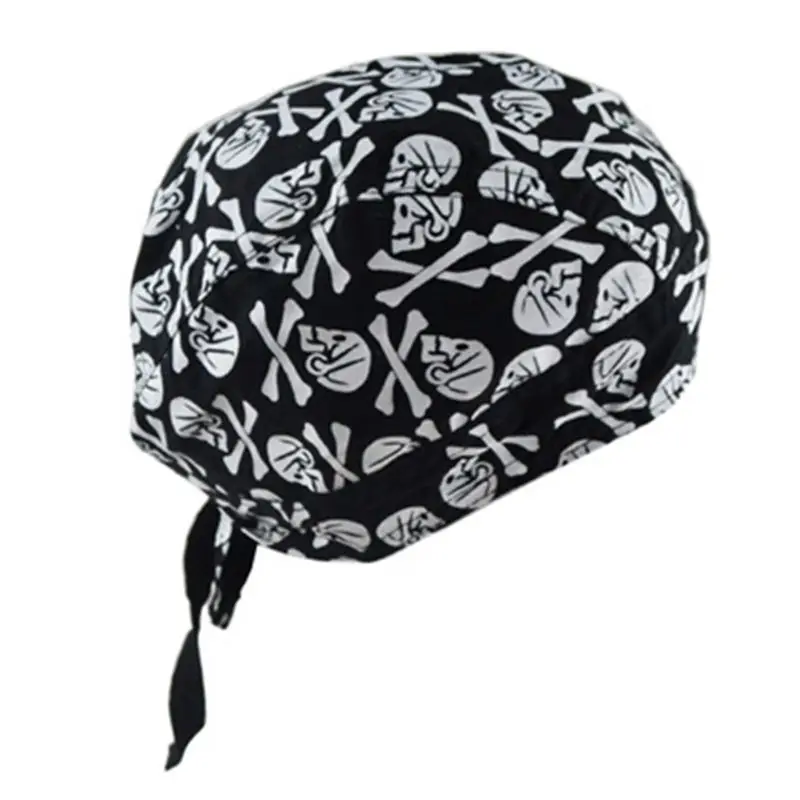 Sweat Wicking Cap Outdoor Head Wrap For Men and Women Cycling Hat Motorcycle Biker Bandana Helmet Liner