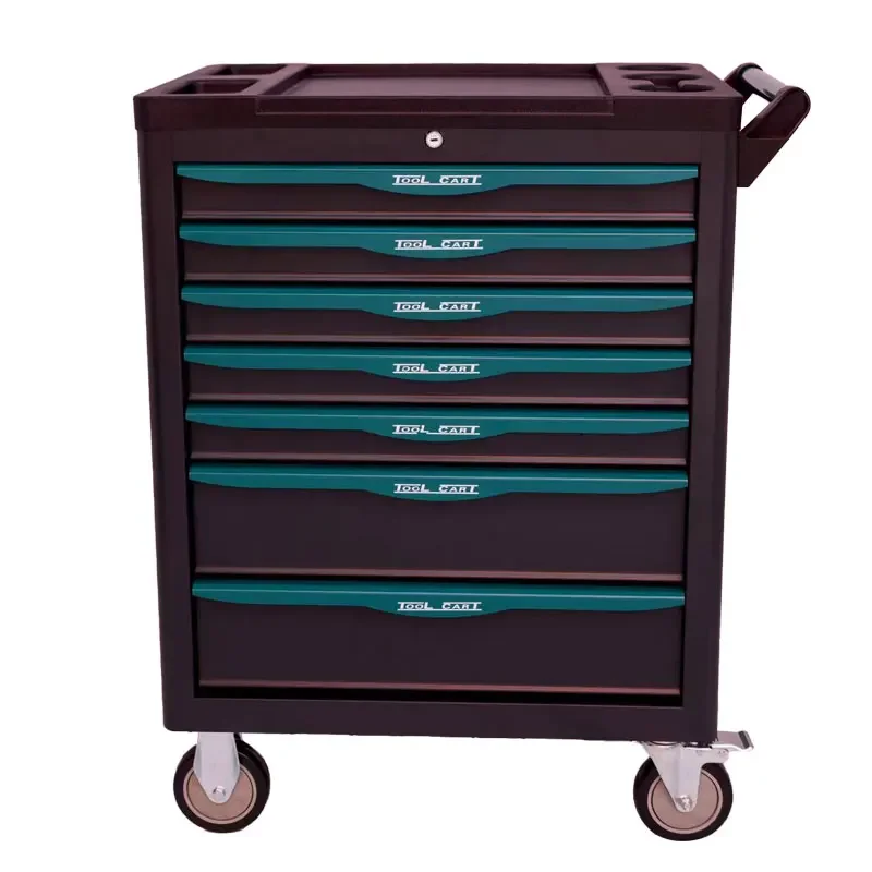Workshop Modular Tool Cabinet Storage Professional Wheels Drawers Bench Drawer Metal Tool Cabinet Trolley Tool Arrangement 6