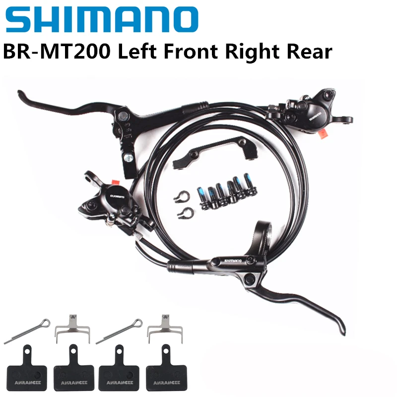 SHIMANO MT200 MTB Brakes 1400mm 800mm Front Rear Mountain Bike Hydraulic Brake