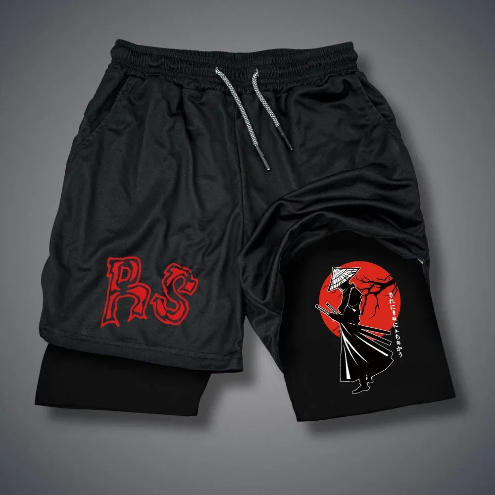 Summer Men's Shorts Letter Print Shorts Quick Dry 2 In 1 Short Pants White Black Double-deck Short Pant Dragon Streetwear
