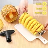 Stainless Steel Pineapple Corer and Slicer Pineapple Silcer Peeler Pineapple Corer Slicer Fruit Cutter Kitchen Gadget Accessorie 3