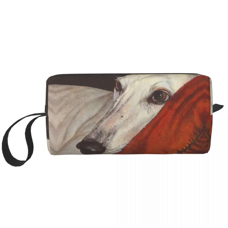 

Home At Last Makeup Bag Pouch Cosmetic Bag for Men Women Greyhound Richard Skipworth Whippet Toiletry Bags Storage Pouch Bag