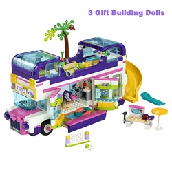 Maison de construction de Star Livi, bus de voiture, Compatible avec les figurines de filles, jouets éducatifs, cadeaux pour enfants 