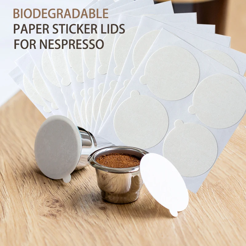 Nespresso stainless steel filter with foil cover Espresso coffee box disposable paper self-adhesive sealing film Icafilas