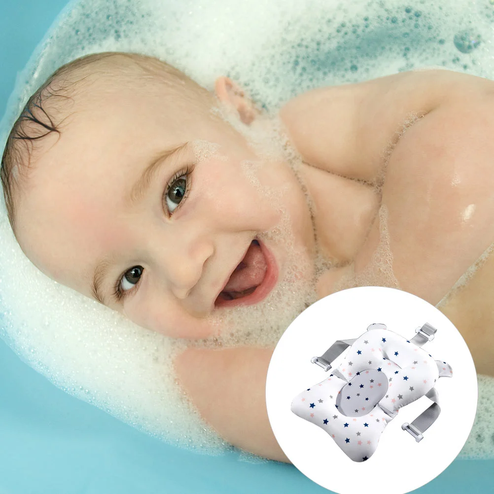 

1Pc Baby Bath Seat Support Bathtub Sling Shower Floating Pad Bath Cradle