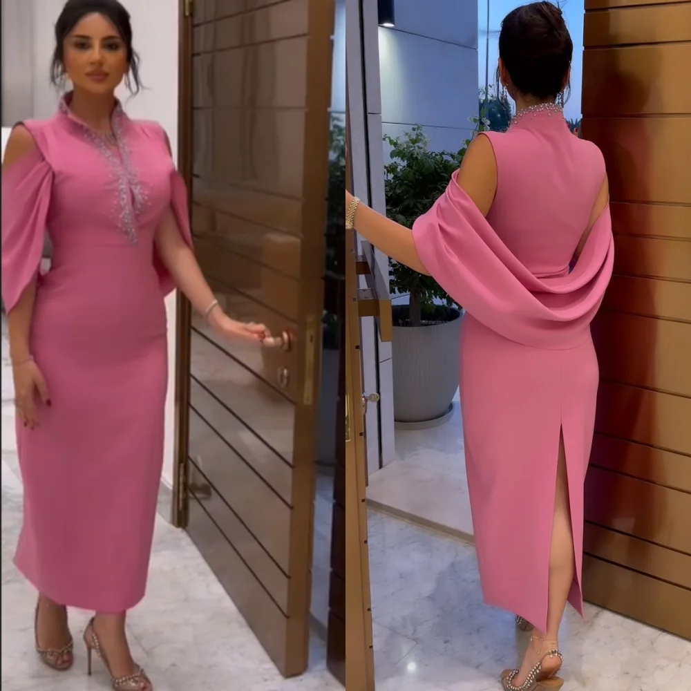 Шифоновое платье с блестками