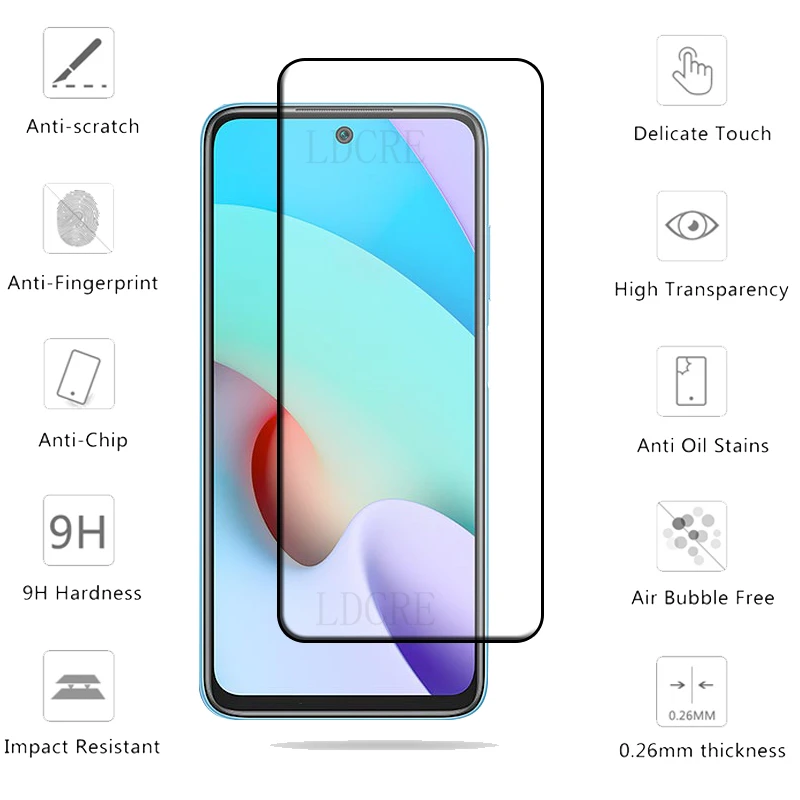 Premium Tempered Glass Screen Protector - 4 Pack, Full Coverage, 9H Hardness, HD Clarity