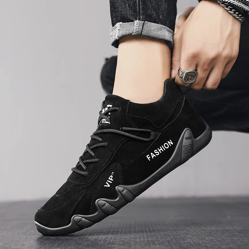 Men's Autumn Wear-Resistant Sneakers - Lightweight, Anti-Slip, Casual Trendy Footwear