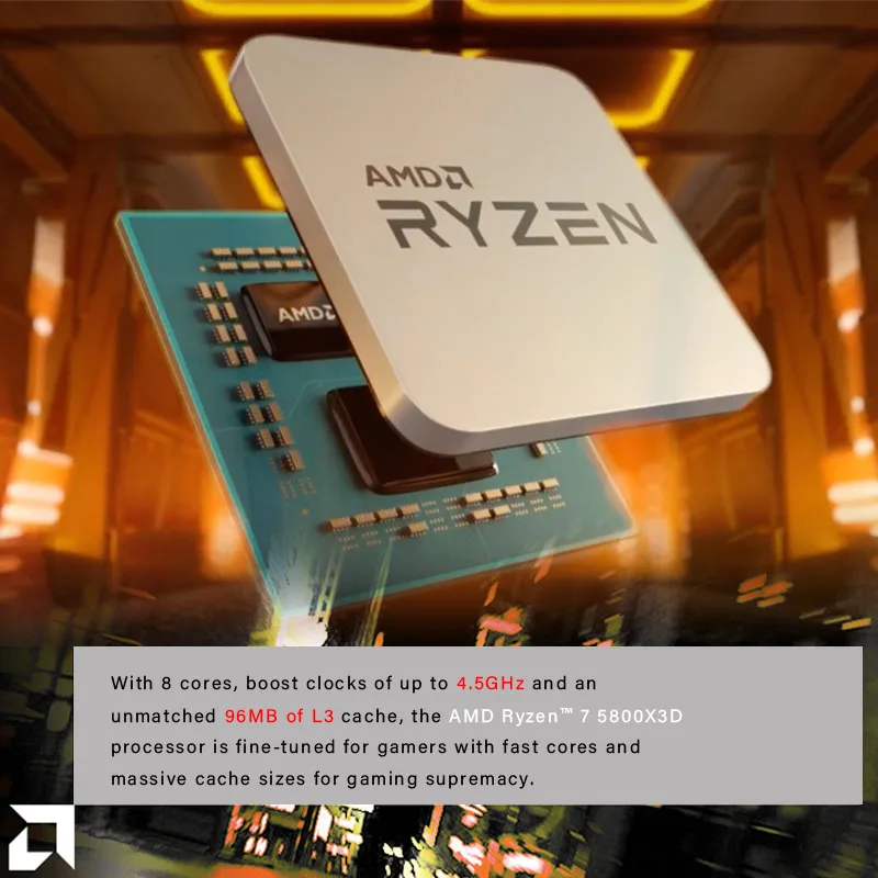 AMD Ryzen 7 5800X3D R7 5800X3D - Ryzen 7 5000 Series 8-Core 3.4 GHz Socket  AM4 105W None Integrated Graphics Desktop Processor - AliExpress