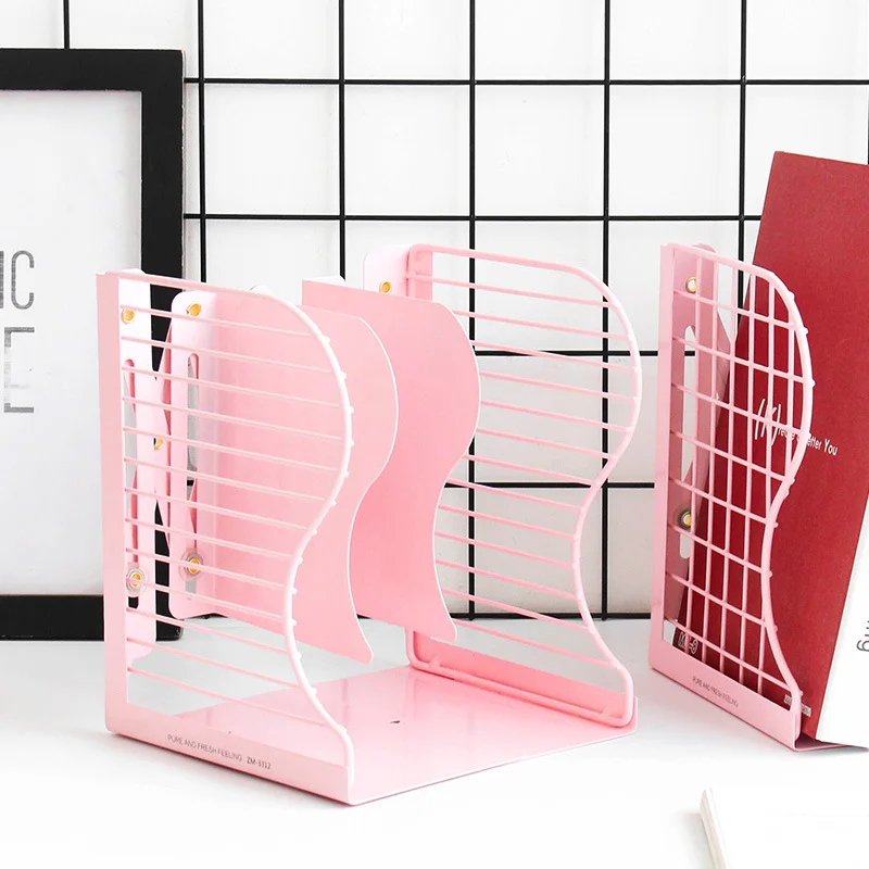 Reading Stand Book Organizer Book Holder Book Stand 3Colors Retractable Book Stand Creative Students Use Bookshelf Data Clip Stretch File Baffle Retract Zoom Book Shelf Bookend
