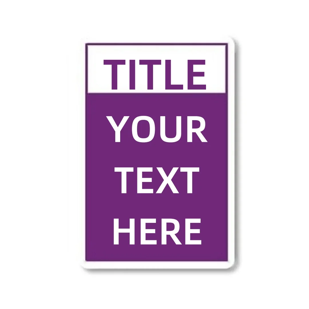 Personalized Outdoor Aluminum Sign - Custom Caution, Danger, Warning, or Notice (12x8 inch)