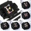 Fashion Unisex Portable Lazy Storage Cosmetic Bag Drawstring Pink Letter Print Magic Makeup Pouch  Foldable Travel Toiletry Bag 1