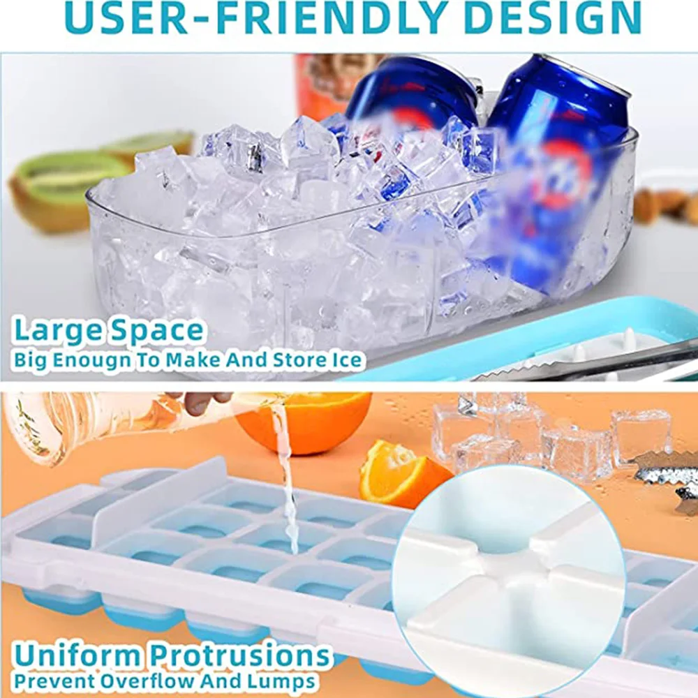 Ice Cube Maker DIY Creative Ice Maker Mould Silicone Ice Tray Ice Maker Bar  Accessories Kitchen Tools