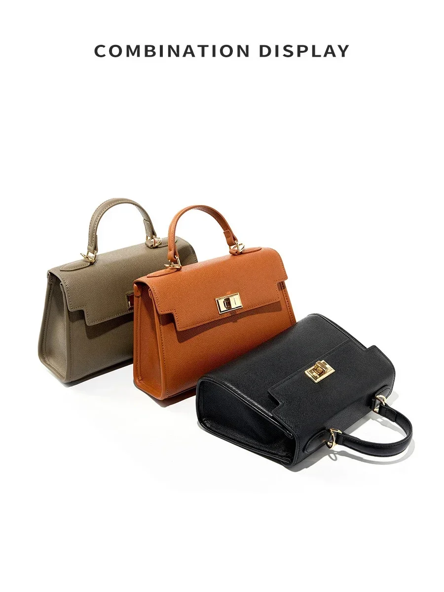 2024 New Popular Versatile Cowhide Premium Genuine Kelly Bag