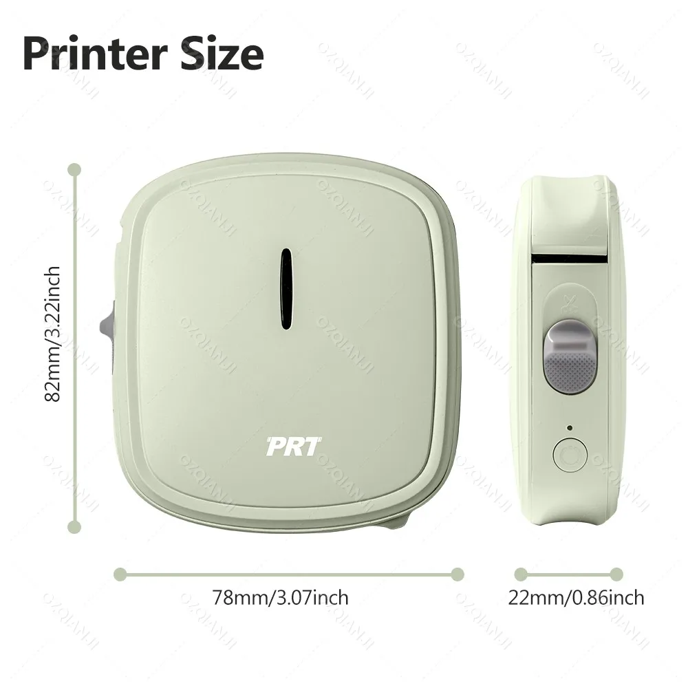 HPRT H11 Q2 Bluetooth Thermal Label Printer Mini Pocket Sticker Labeller Maker / Self-adhesive Paper Rolls Inkless Machine