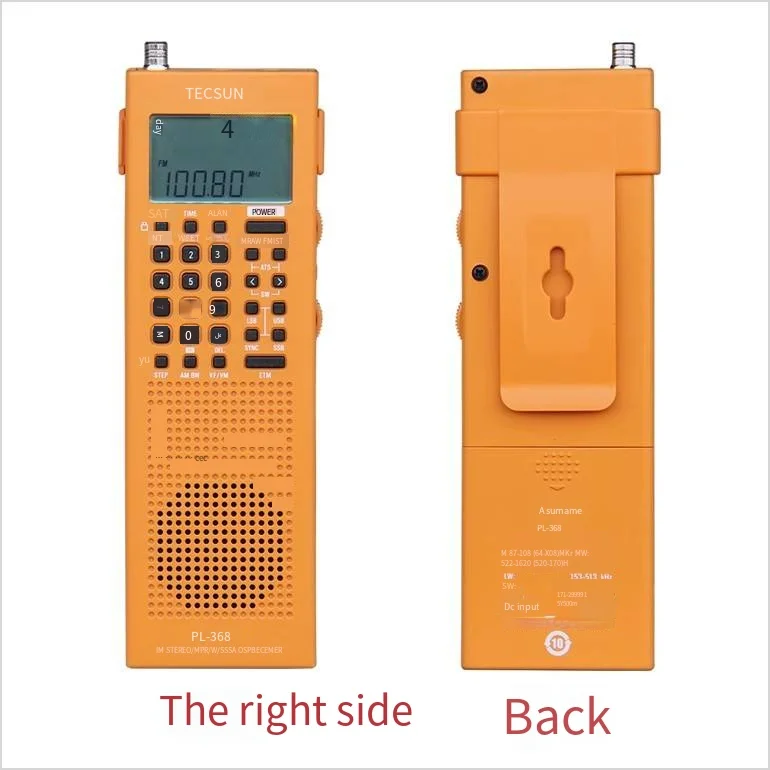 Tecsun-ポータブルdsp e fm-ステレオ,PL-368,フルバンド,mw,sw