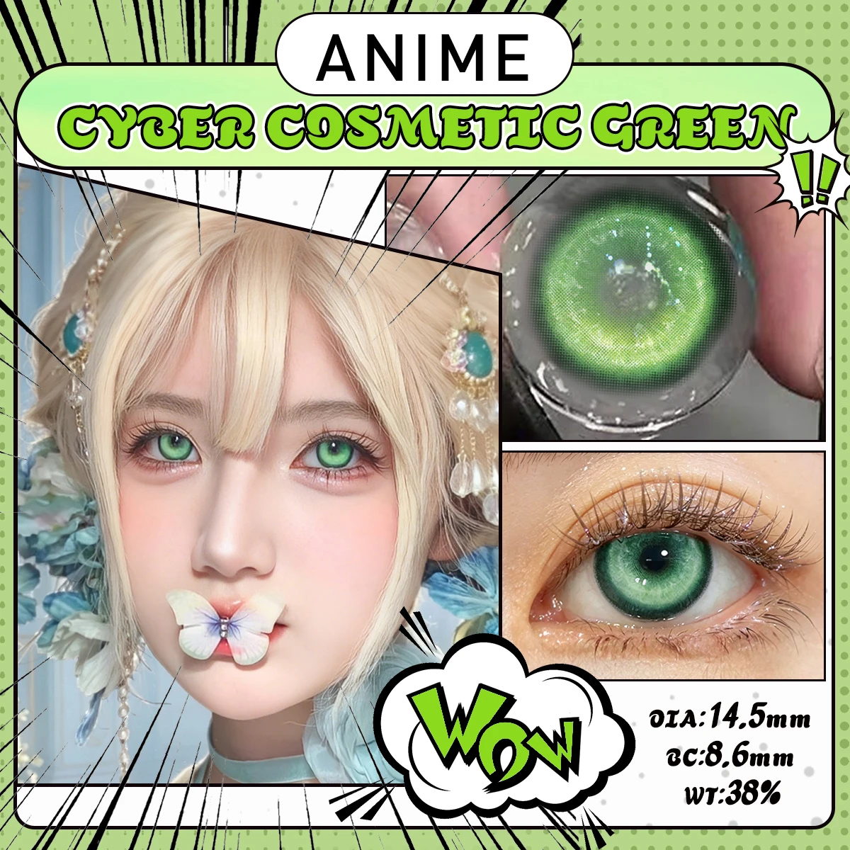 Nebula Blue Cosplay Colored Contact Lenses - Anime & Halloween Edition