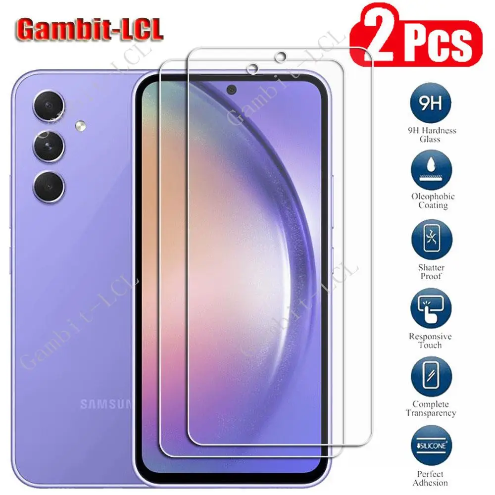 삼성 갤럭시 A54 5G 6.4 GalaxyA54 SM-A546V A546U A546U1 A546B 화면 보호기 커버 필름에 대한 2PCS..