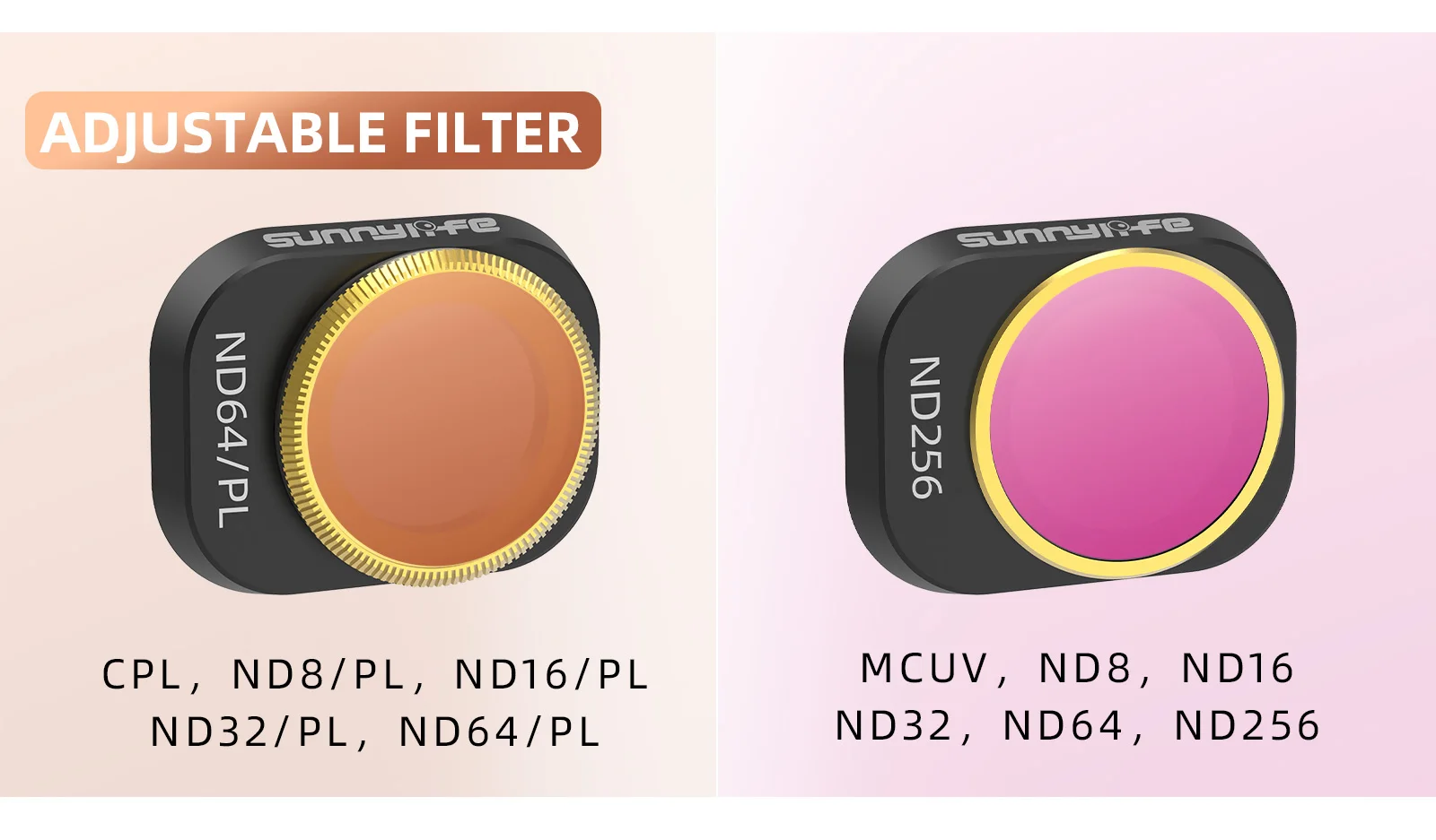 Description Picture 4 of itemFor DJI Mini 4 Pro Filters Adjustable Rotating ND CPL 4/8/16/32 /64 Camera Filters Set Glass Lens Drone Accessories