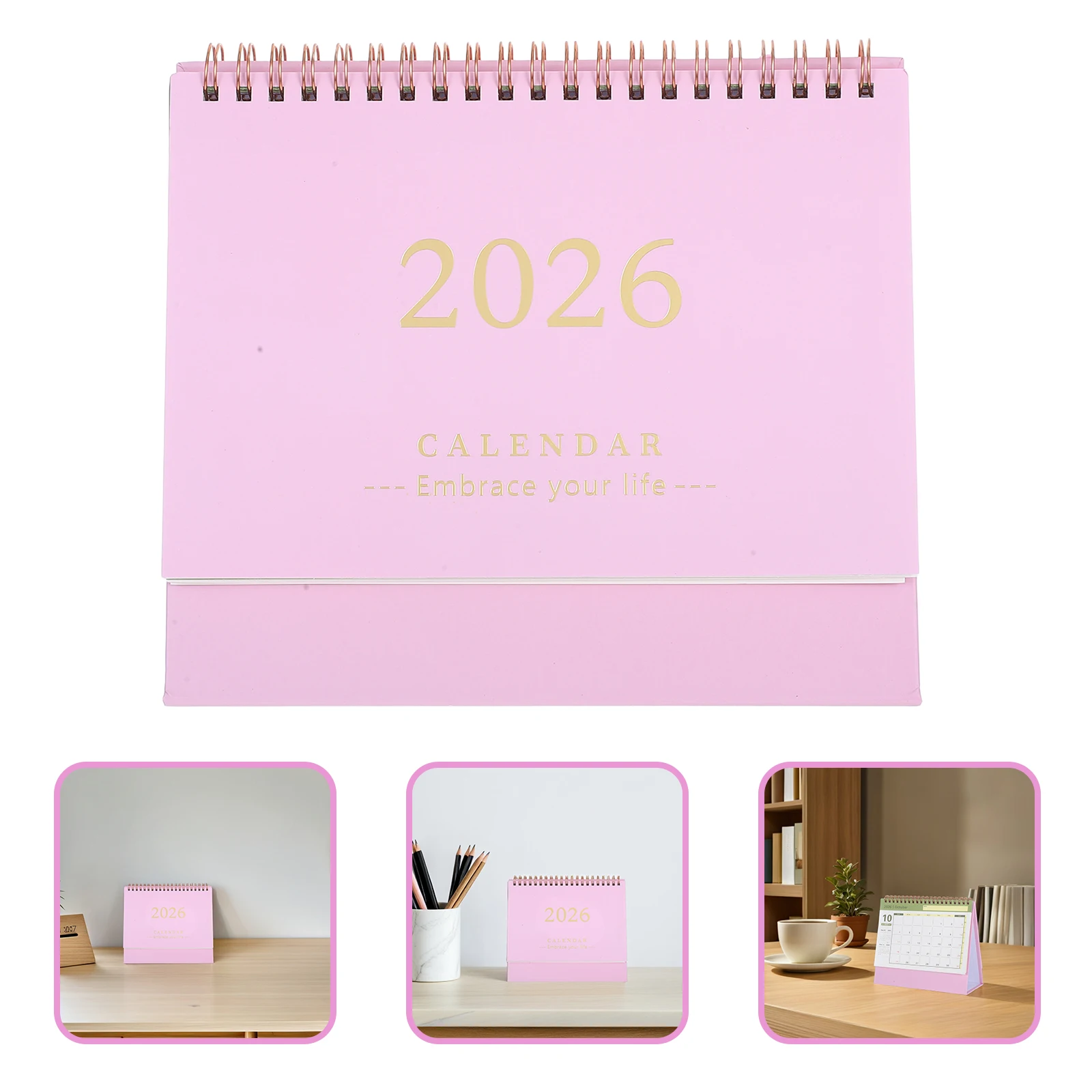 2026 Desk Calendar Small Desktop Calendars 2025-2026 Table Daily Notepad Pocket Planner Decorative Month Work Calendar Planner