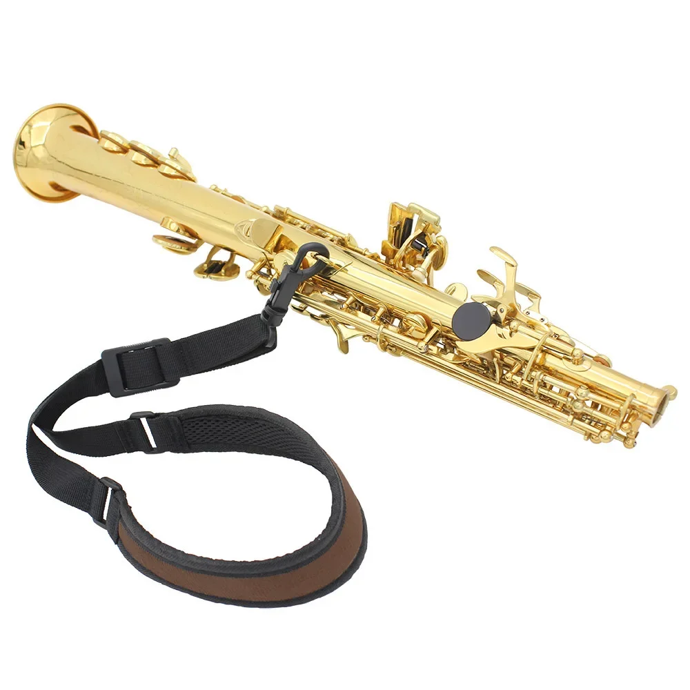 Saxophone Neck Strap Universal Shoulder Belt Alto Tenor Sax Universal High Elastic Cotton Harness Sax Woodwind Instrument Parts