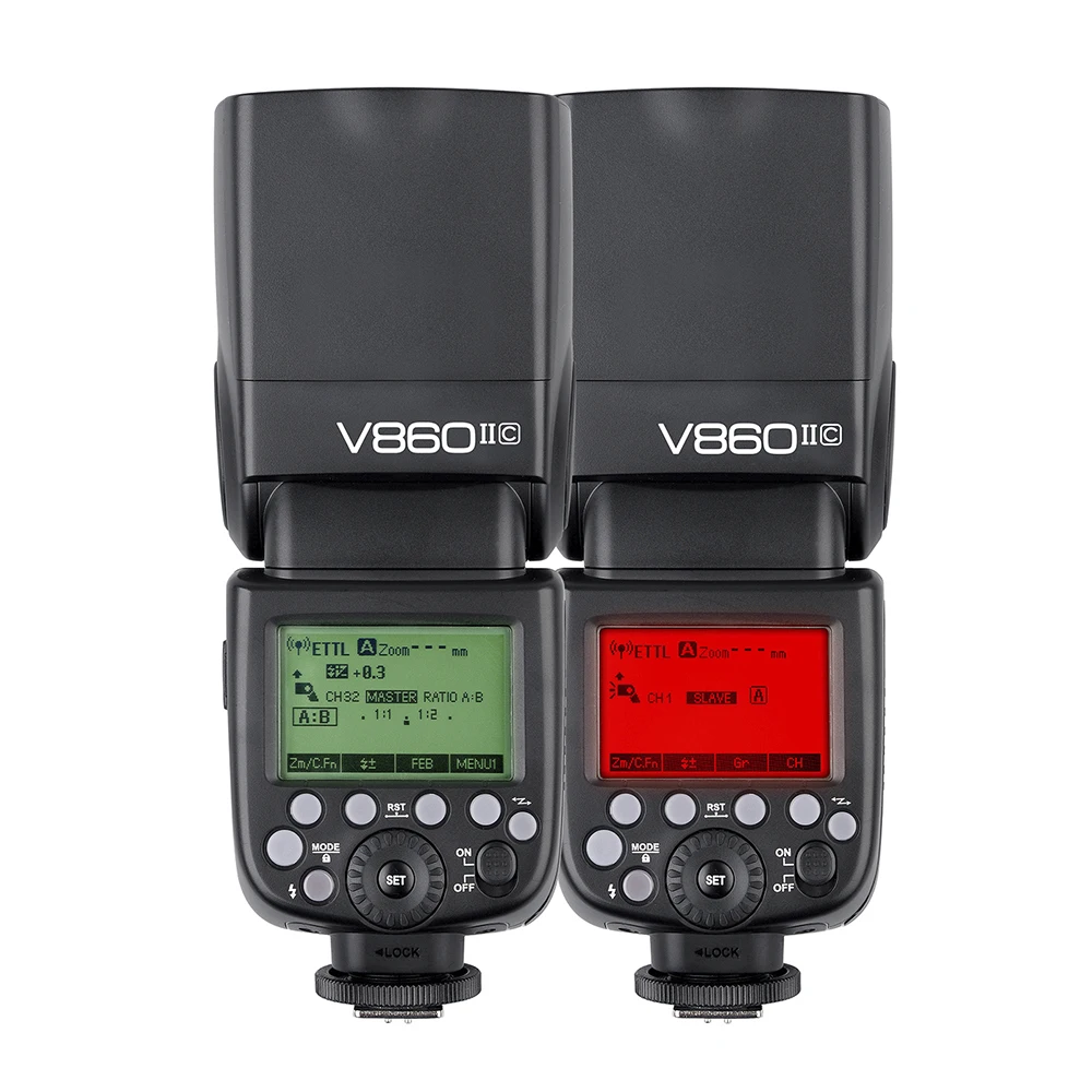Godox V860II GN60 TTL HSS 리튬 배터리 플래시 유닛 (, 니콘, 캐논용 고속 동기화 지원)