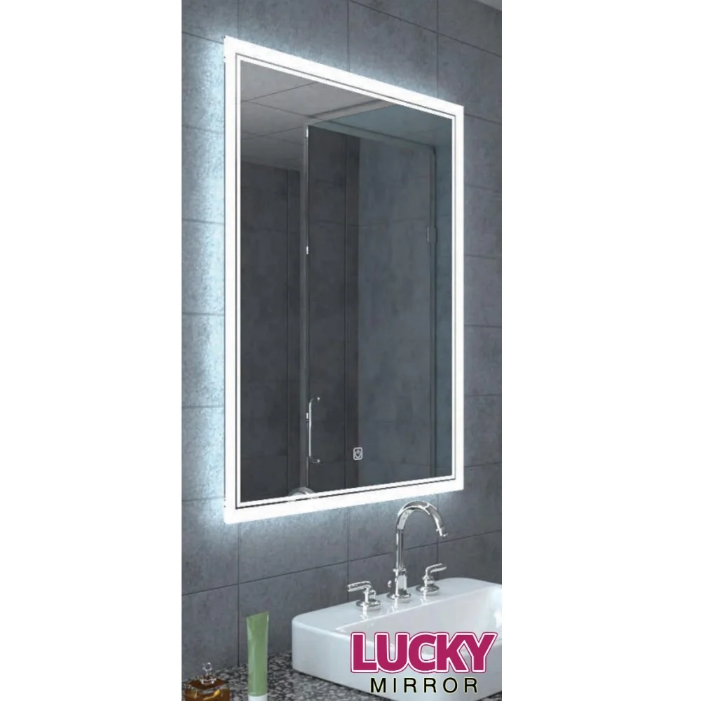 Rectangular Anti Fog Smart LED Bathroom mirror with Bluetooth Magnifier
