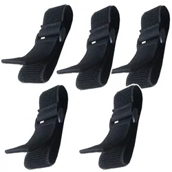 5pcs Customizable Highly Elastic Nylon Cable Ties with Reverse Buckle Hook & Loop Fastener Tape - 50X500mm (5pcs)