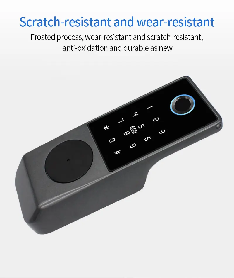 Tuya Wifi APP Control Smart Fingerprint RFID Card Outdoor Door Intelligent Lock