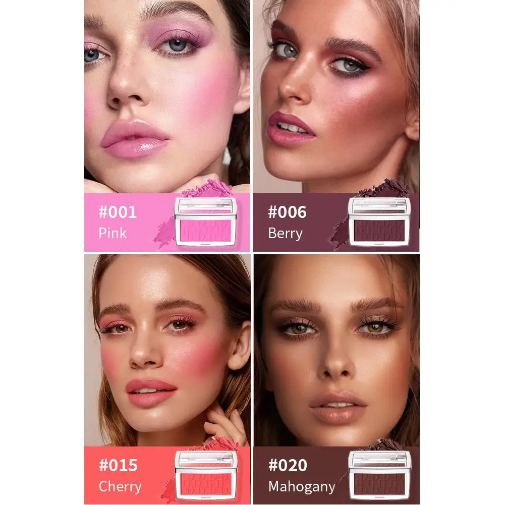 Matte Embossed Blush Rosy Blusher Long Lasting High Pigmented Face Contouring Cosmetics Female Makeup For Cheeks_voghion.com