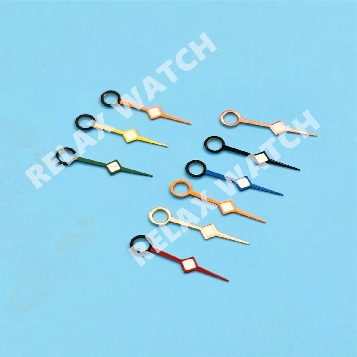 13 Mm Argento Blu Verde Rosso Arancione Oro Rosa Oro Gmt Lancette Dell'Orologio Verde Luminoso Adatto Per Il Movimento Seiko Nh34 Gmt