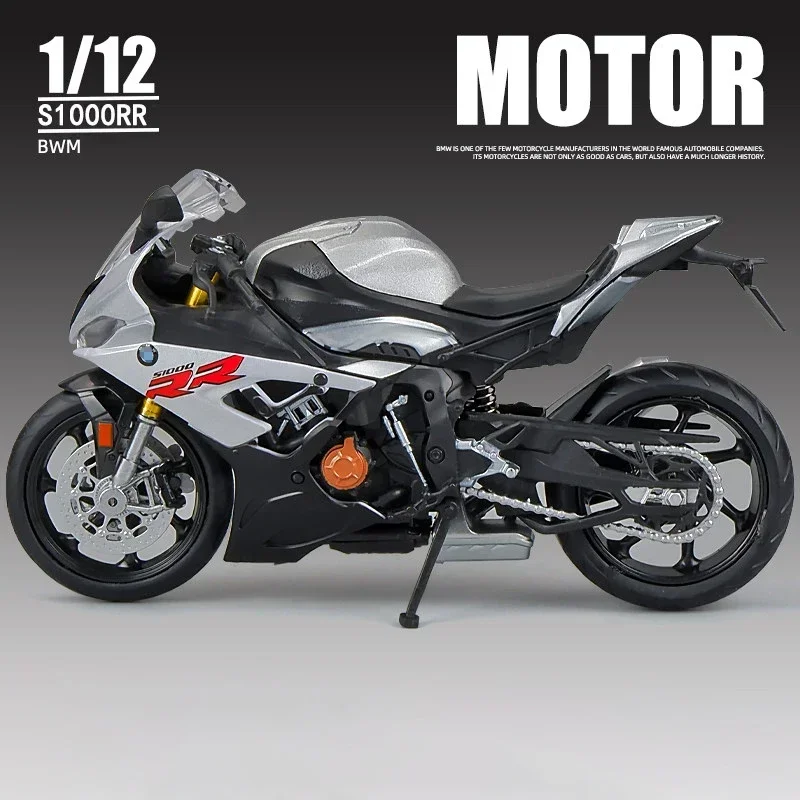 1:12 BMW S1000RR 2021 Die Cast Motorcycle Model Toy Vehicle Collection Autobike Shork-Absorber Off Road Autocycle Toys Car 2