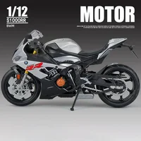 1:12 BMW S1000RR 2021 Die Cast Motorcycle Model Toy Vehicle Collection Autobike Shork-Absorber Off Road Autocycle Toys Car 2