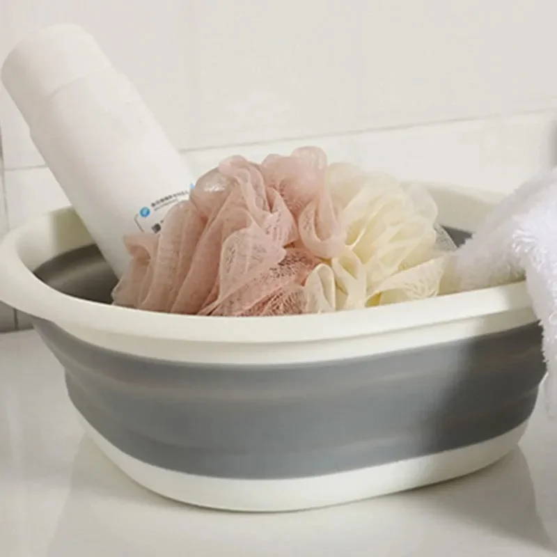 Foldable Footbath Massage Bucket Soaking Bucket Folding Basin Spa Foot Bath Household Sauna Bathtub Pedicure Bathtub Bath