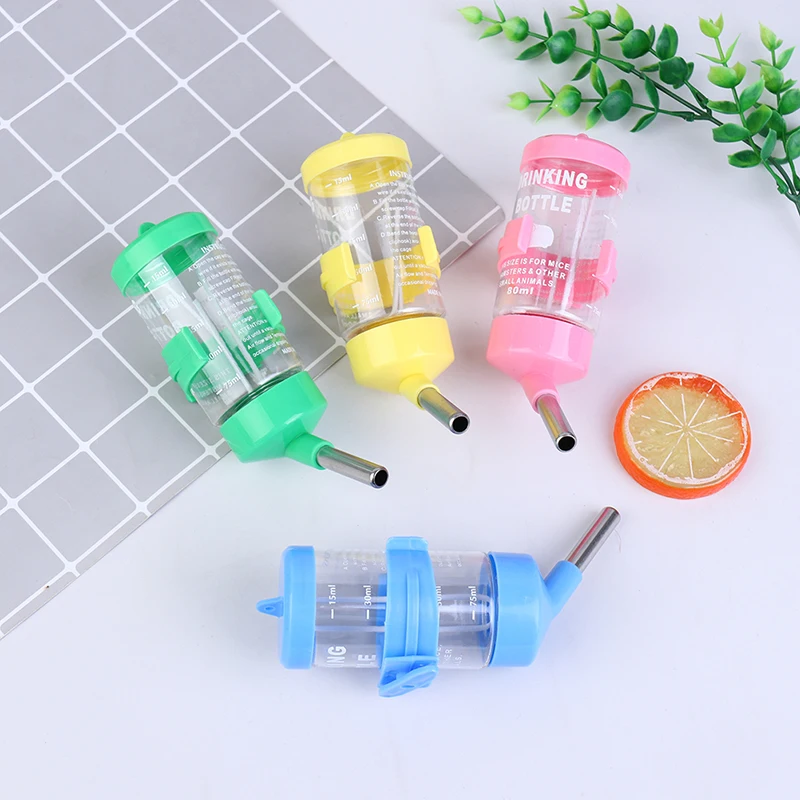 

Plastic Hamster Drinker Water Bottle Dispenser Feeder Hanging Fountain