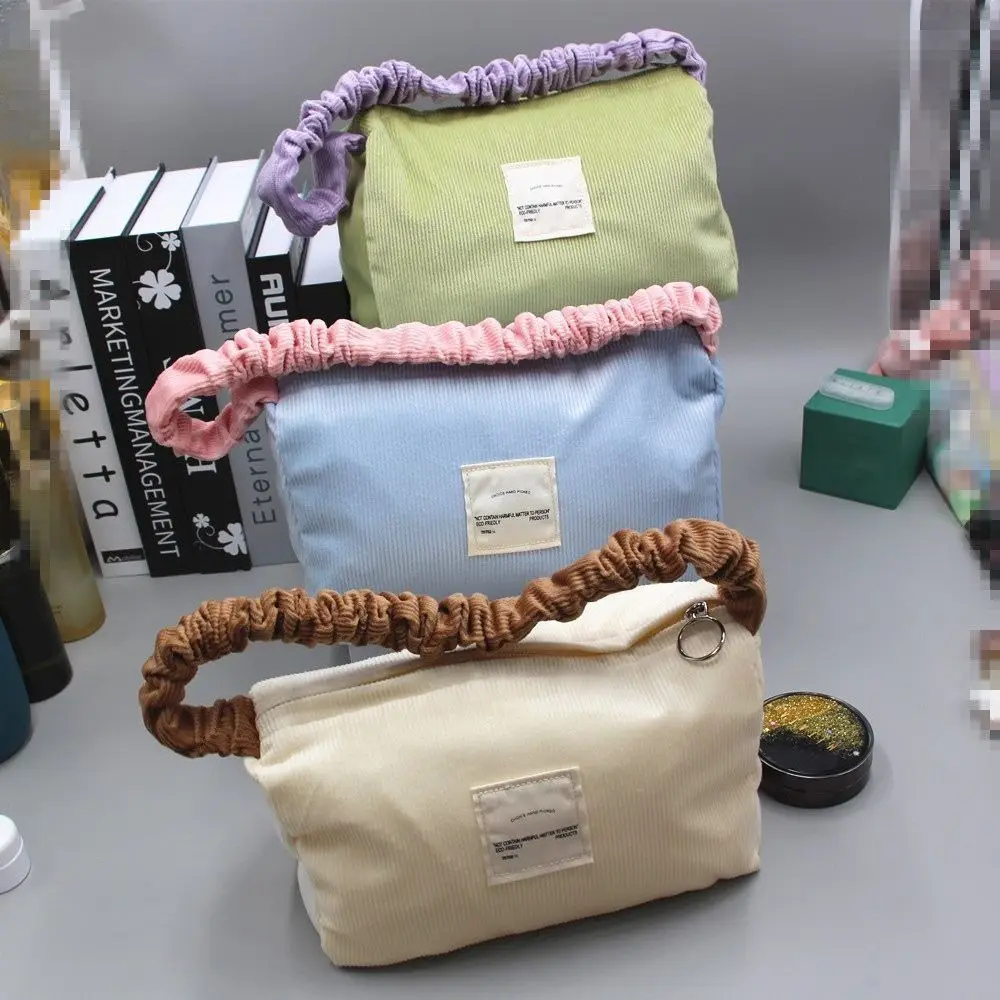 

Candy Color Corduroy Handbag New Large Capacity Multifunctional Shoulder Bag Corduroy Hand-held Bag Women's