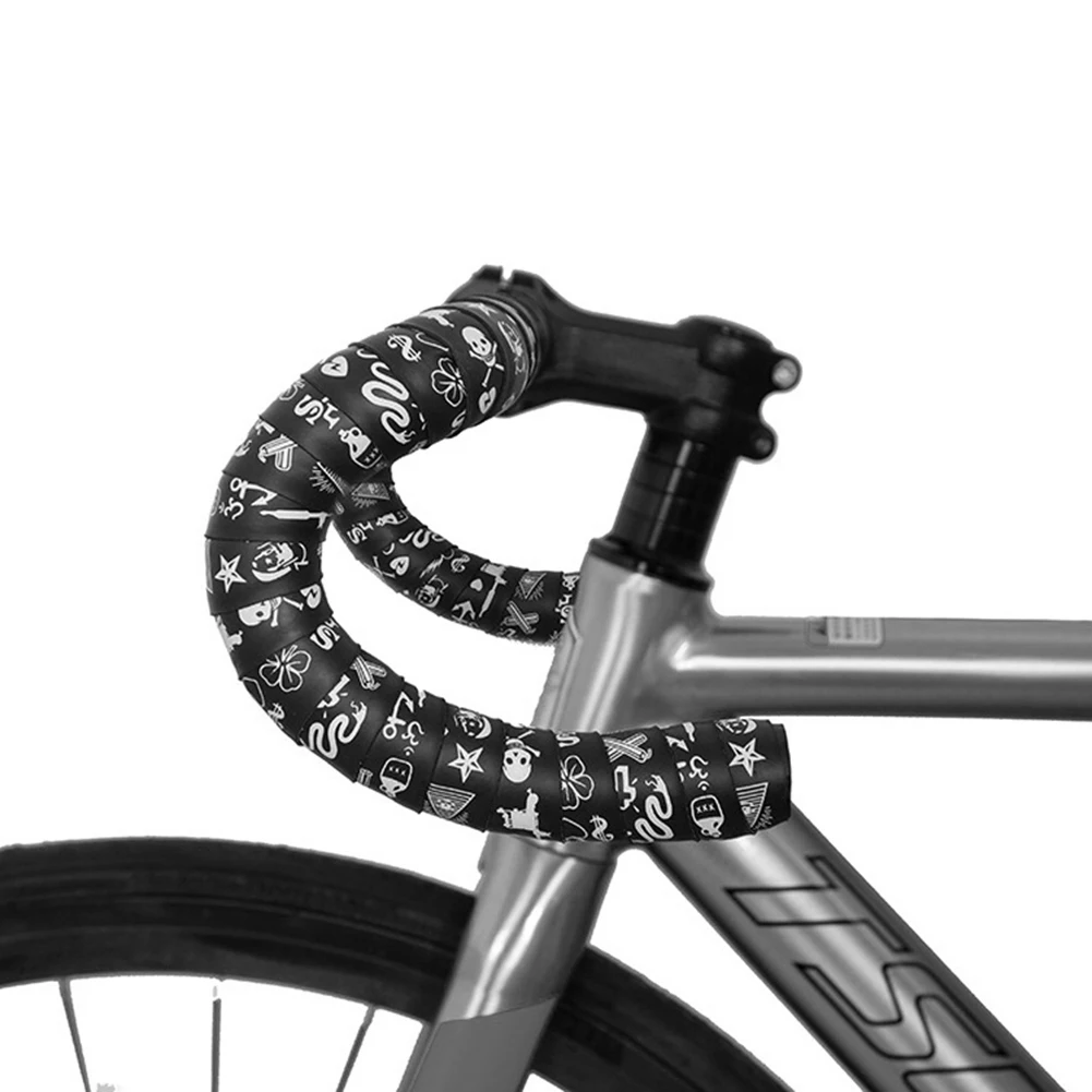 1 Pair Road Bicycle Handlebar Tape Replacement PU EVA Fixed Gear Shock Absorption Handle Steering Wheel Cover Belt