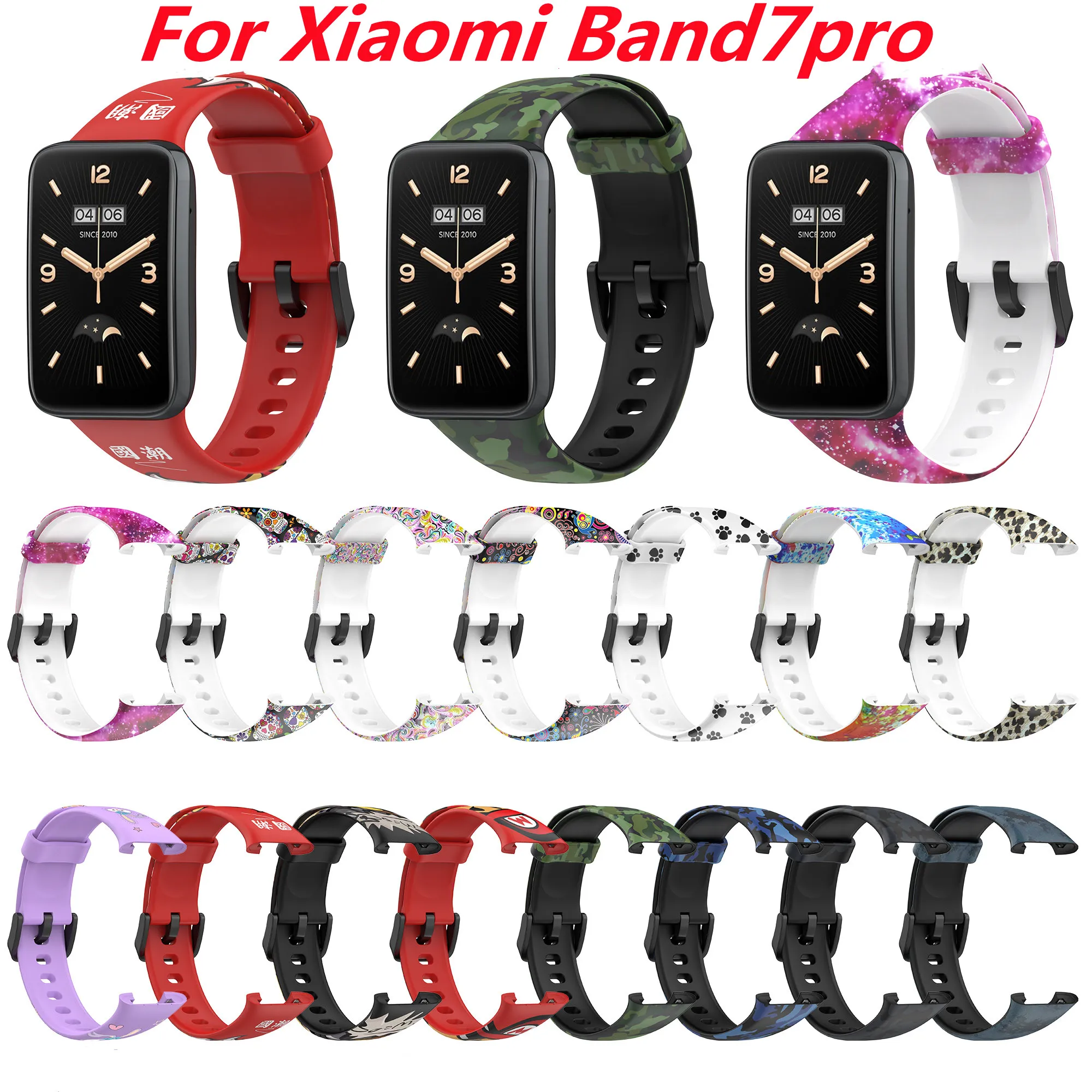 

Bracelet For Xiaomi Band7pro Strap Silicone Sport loop watch Belt Pulsera Correa Mi band7pro Wristband for Mi band7pro Bracelet