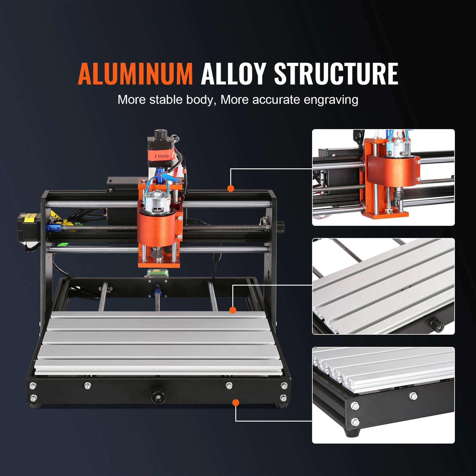 CNC Router Machine Wood Engraving Carving Milling Kit