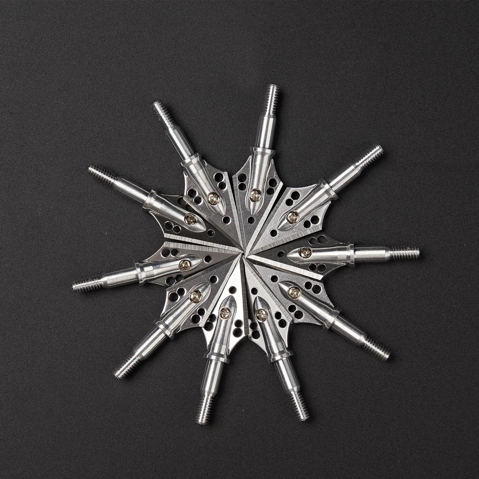Archery Arrowhead 6/12/24pcs Arrow Tips Broadhead Stainless Steel Aiming Arrow Tips Shooting Accessories Archery Arrowhead Hunting