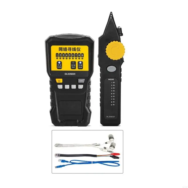 57QF Cable Line Testing Tool Telephone & Ethernet Wire Locator Wire Tracing Device Quickly Identify & Test Wiring Connection