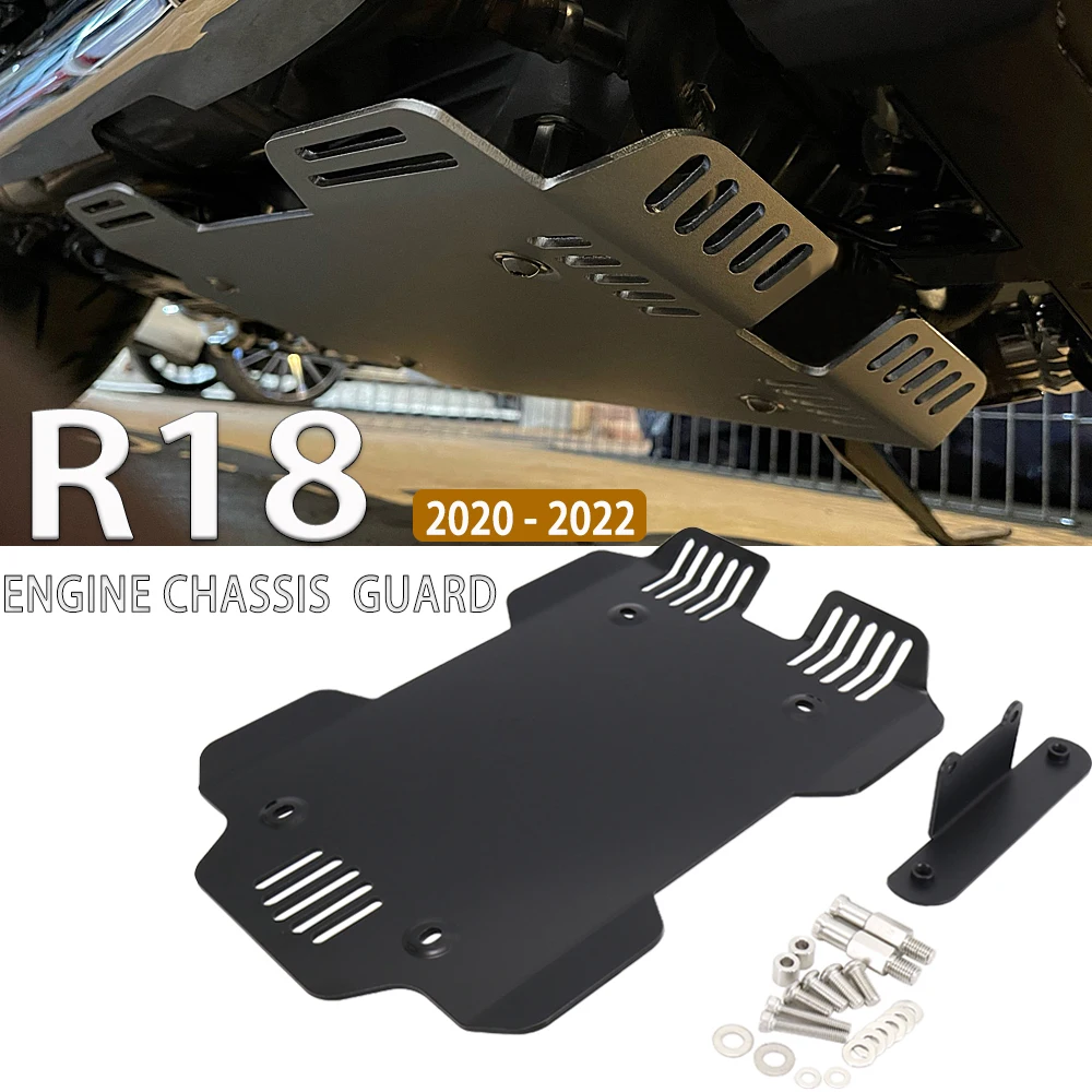 

Черная Нескользящая пластина ЧПУ из алюминиевого сплава, защита шасси двигателя для BMW R 18 R18 2020 2021 2022, аксессуары для мотоциклов