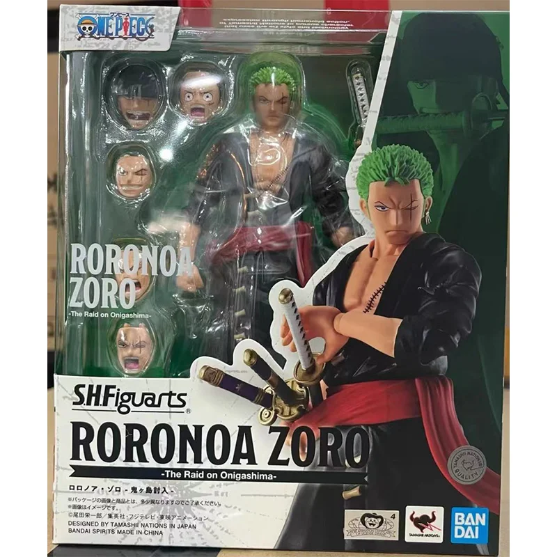 100% Original BANDAI S.H.Figuarts SHF Roronoa Zoro Raid In Stock Anime Action Collection Figures Model Toys images - 6