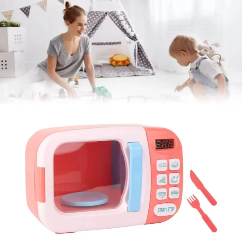 Creative Household Appliances Toys Colorful DIY Simulation Microwave Educational Montessori Oven Kitchen Toys Education Gifts