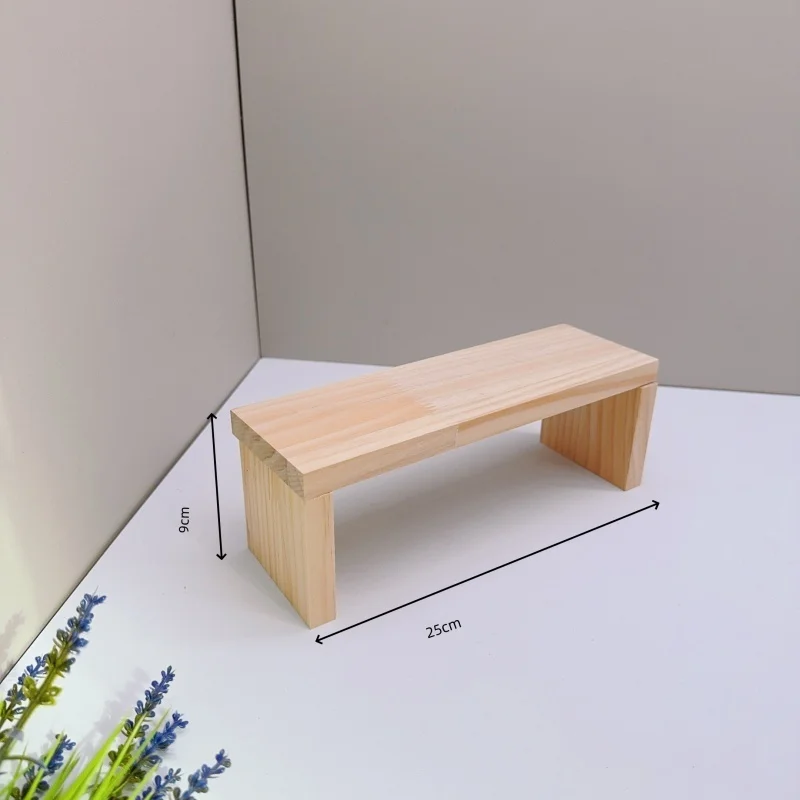 Elegant Wooden Display Risers for Crafts, Jewelry, and Collectibles