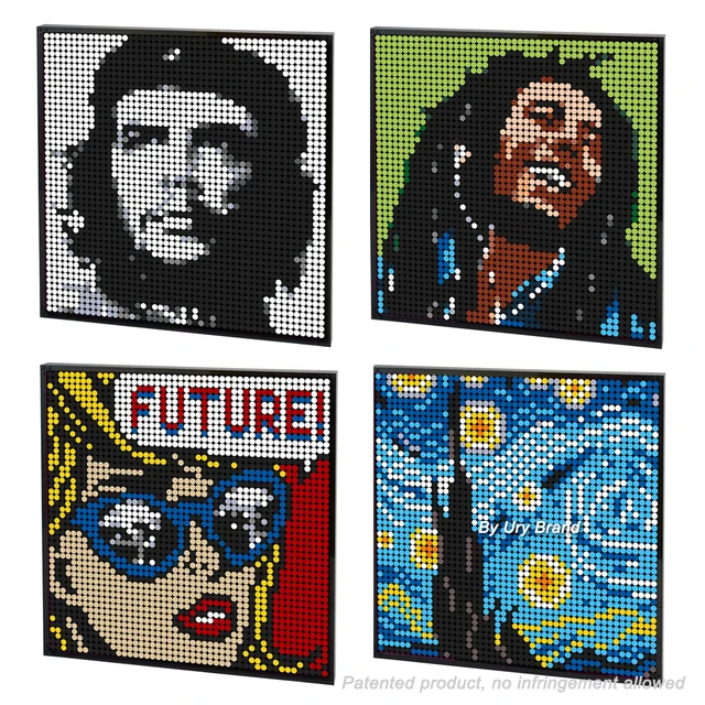 DIY Pixel Art Blocos de Construção para Meninas, Mosaico Pintura Pop,  Figuras Sereia, Presentes Criativos, Baseplate