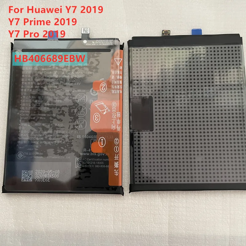 100% New HB406689EBW 4000mAh Battery For Huawei Y7 2019 Y7 Prime