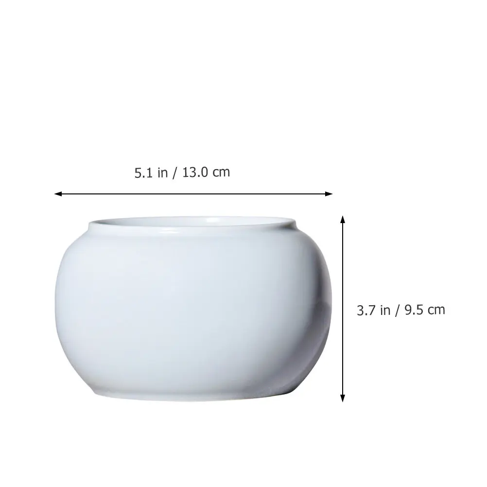 1Pcs 잉크 브러쉬 워셔 세라믹 수미 브러쉬 워시 포트 우아한 다도 용품 사무실 학습 문구 세라믹 물통