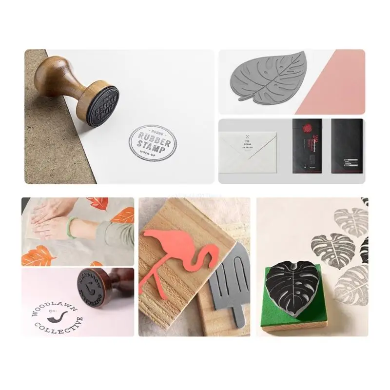 

Резиновый коврик для лазерной гравировки, набор для гравировки уплотнений, DIY для резиновых штампов, гравировальный инструмент