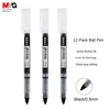 M&G 0.5mm Black Straight Liquid Roller Pen Quick Dry Straight Liquid Gel Pen for Student Office Writing 12 Piece 5